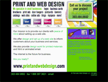 Tablet Screenshot of printandwebdesign.com